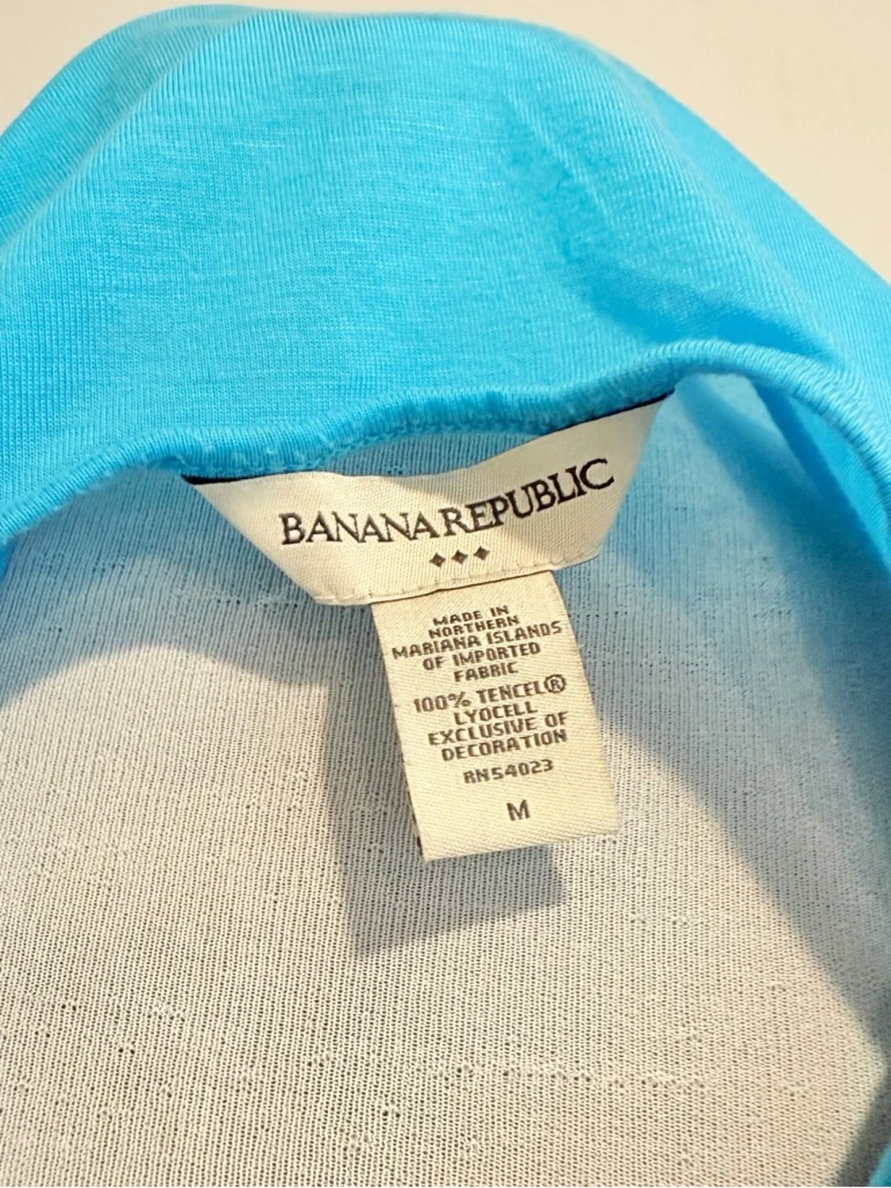 Banana Republic Blue Tiered Ruffle Tank - Picture 3 of 3